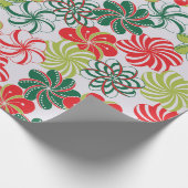 Bright Christmas Flowers/Snoep op Platinum Cadeaupapier (Hoek)
