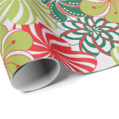 Bright Christmas Flowers/Snoep op Platinum Cadeaupapier (Rol Hoek)