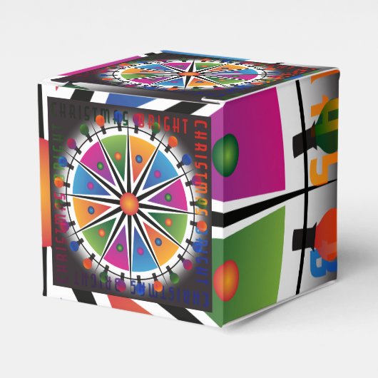Bright Christmas Gift Box Bedankdoosjes (Voorkant Zijde)