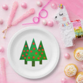 Bright Christmas Grove op wit Papieren Bordje (Feest)