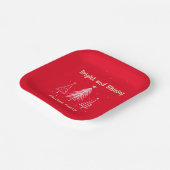 Bright Christmas Holiday Party Papieren Bordje (Gebogen)