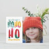 BRIGHT CHRISTMAS INVITATION CARD KAART (Staand voorkant)