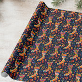 Bright Christmas Stocking Cadeaupapier