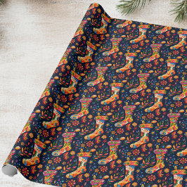 Bright Christmas Stocking Cadeaupapier