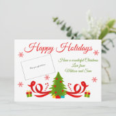 Bright Christmas Tree Holiday Gift Kaart Holder (Staand voorkant)