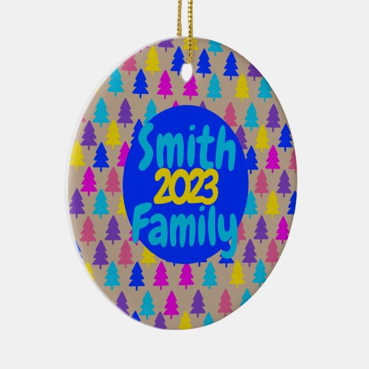 Bright Christmas Tree Pattern Ornament (Rechts)