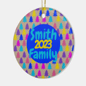 Bright Christmas Tree Pattern Ornament (Links)