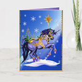 Bright Christmas Unicorn Kaart (Voorkant)