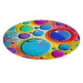 Bright Circle Pop Art Snijplank (Hoek)