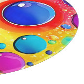 Bright Circle Pop Art Snijplank (Hoek)