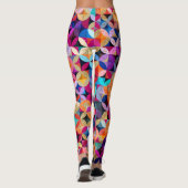 Bright Circles Abstracte  achtergrond Leggings (Achterkant)