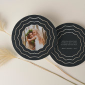 Bright Cirkel rondom feestdag fotokaart | Koolstof Feestdagenkaart