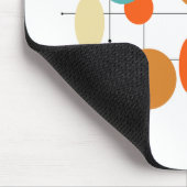 Bright cirkels Retro Mid Century Modern Muismat (Hoek)