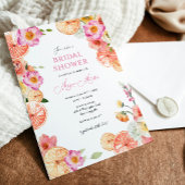 Bright Citrus en Flirty Flowers Vrijgezellenfeest Kaart