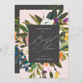 Bright Citrus Flowers | Vrijgezellenfeest Kaart (Voorkant / Achterkant)