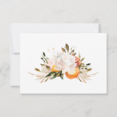 Bright Citrus Tropical Floral Wedding RSVP (Achterkant)