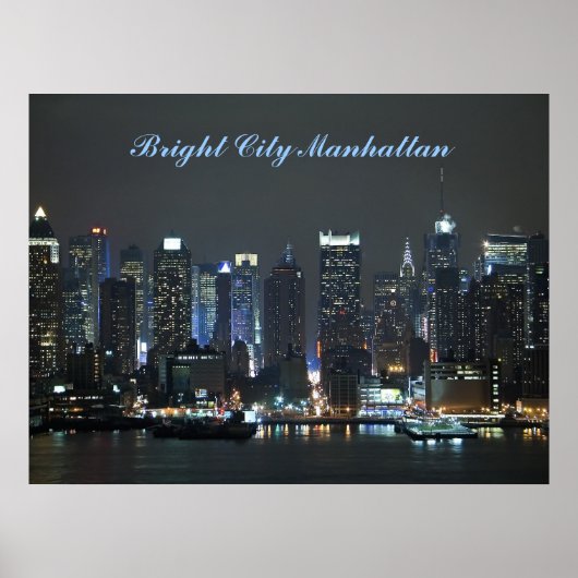 Bright City Manhattan Poster (Voorkant)
