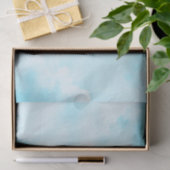 Bright Cloudy Sky - Blauw Tissuepapier (Geschenk)