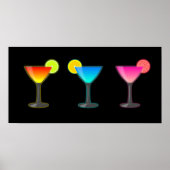 Bright Cocktail Trio Poster (Voorkant)