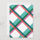 Bright Color Block Lijst One Photo Christmas-Kaart Feestdagenkaart (Achterkant)