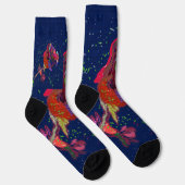 Bright Colored Flower Crew Socks Sokken (Rechts)