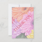 BRIGHT COLORED GERBERS  RSVP-KAARTEN RSVP KAARTJE (Achterkant)