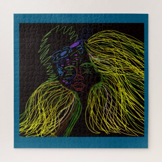 Bright Colored Puppet Jigsaw Puzzle Legpuzzel (Verticaal)