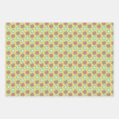 Bright colored retro flower inpakpapier vel (Voorkant)