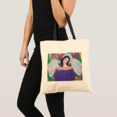 BRIGHT COLORFUL ANGEL CANVAS TAS (Voorkant (product))