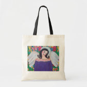 BRIGHT COLORFUL ANGEL CANVAS TAS (Voorkant)