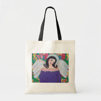 BRIGHT COLORFUL ANGEL CANVAS TAS