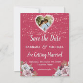 BRIGHT COLORFUL FLORAL SAVE THE DATE (Voorkant)
