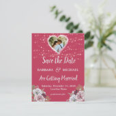 BRIGHT COLORFUL FLORAL SAVE THE DATE (Staand voorkant)