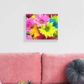 BRIGHT COLORFUL FLOWERS CANVAS AFDRUK (Insitu (Woonkamer))