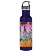 Bright Colorful Flowers Personalised Waterfles (Voorkant)