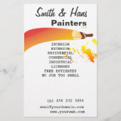 Bright Colorful House Painter Artist Flyer (Voorkant)