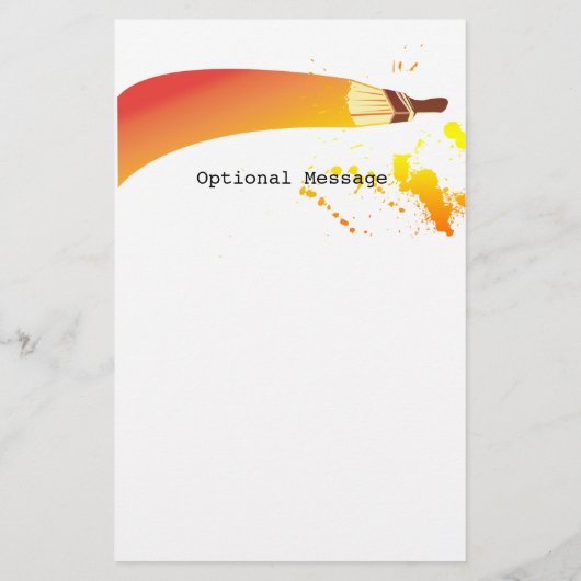 Bright Colorful House Painter Artist Flyer (Achterkant)