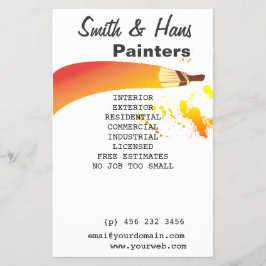 Bright Colorful House Painter Artist Flyer
