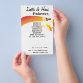 Bright Colorful House Painter Artist Flyer (Hand)