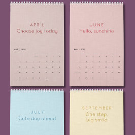 Bright & Colorful Inspiration Wall Calendar Kalender