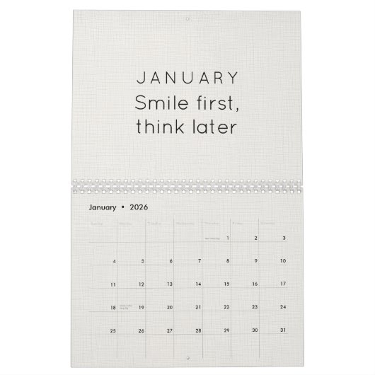 Bright & Colorful Inspiration Wall Calendar Kalender (Jan 2026)