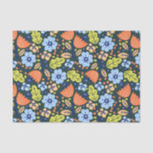 Bright Colorful Modern Pretty Flower Pattern Tissuepapier (Voorkant)