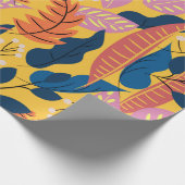 Bright colorful pattern with tropical leaves,  ber cadeaupapier (Hoek)