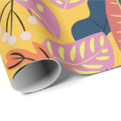 Bright colorful pattern with tropical leaves,  ber cadeaupapier (Rol Hoek)
