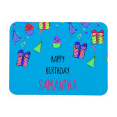 Bright & Colorful - Personalized Happy Birthday Magneet (Horizontaal)