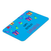 Bright & Colorful - Personalized Happy Birthday Magneet (Linkerzijde)