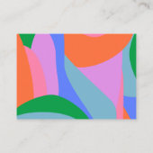Bright Colorful Playful Abstract Baby Shower Books Informatiekaartje (Achterkant)