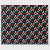 Bright Colors 67 No Meaning Whatsoever Black  Cadeaupapier (Vlak)