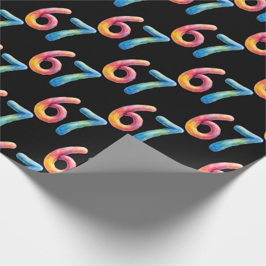 Bright Colors 67 No Meaning Whatsoever Black  Cadeaupapier (Hoek)