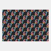 Bright Colors 67 No Meaning Whatsoever Black  Inpakpapier Vel (Voorkant 3)